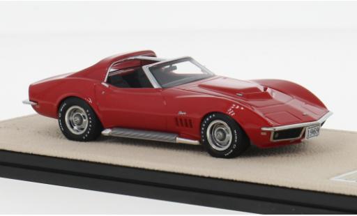 Diecast model cars Chevrolet Corvette course L88 red 1969 1/43 Stamp Models