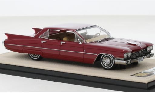 Diecast model cars Cadillac Eldorado Brougham Pininfarina metallise red 1959 1/43 Stamp Models