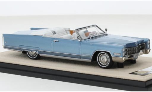 Diecast model cars Cadillac Eldorado Convertible metallise blue 1966 1/43 Stamp Models