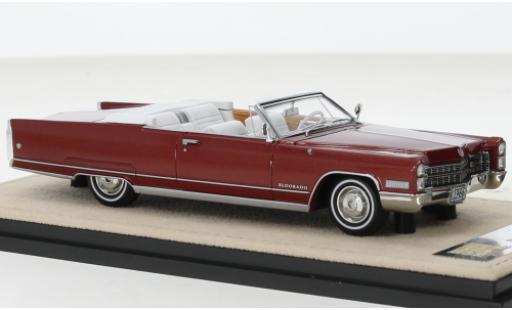 Diecast model cars Cadillac Eldorado Convertible red 1966 1/43 Stamp Models