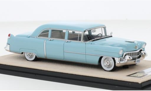 Diecast model cars Cadillac Fleetwood Limousine 75 blue 1955 1/43 Stamp Models