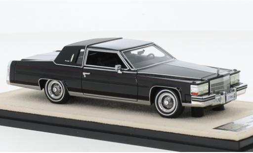 Diecast model cars Cadillac Fleetwood Coupe Brougham black 1984 1/43 Stamp Models