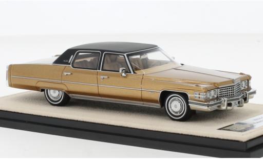 Diecast model cars Cadillac Fleetwood Brougham metallise brown 1974 1/43 Stamp Models