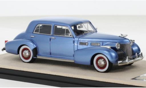 Diecast model cars Cadillac Fleetwood Sixty Special metallise blue 1940 1/43 Stamp Models
