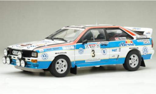 Diecast model cars Audi Quattro a2 No.3 ellesse Rally WM Rally Argentinien 1984 J.Recalde/J.Del Buono 1/18 Sun Star