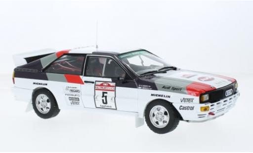 Diecast model cars Audi Quattro a2 No.5 Rally WM Rally San Remo 1983 1/18 Sun Star