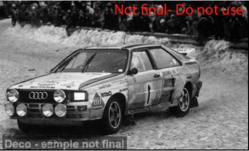 Diecast model cars Audi Quattro a2 Rally Monte-Carlo 1984 #1 1/18 Sun Star