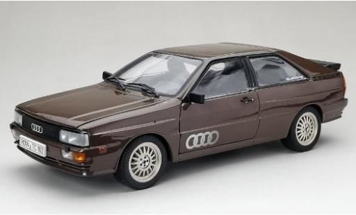 Diecast model cars Audi Quattro coupe metallic brown 1981 1/18 Sun Star
