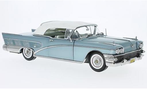 Diecast model cars Buick Limited Convertible metallic blue 1958 ferm&Atilde;&copy; 1/18 Sun Star