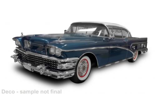 Diecast model cars Buick Limited Coupe Riviera blue 1958 1/18 Sun Star