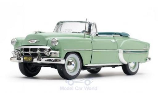 Diecast model cars Chevrolet Bel Air Convertible green 1953 1/18 Sun Star