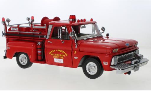 Diecast model cars Chevrolet C-20 pompiers Fire Truck Upper Lancaster Fire brigade (US) 1965 1/18 Sun Star