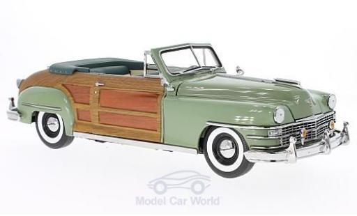 Diecast model cars Chrysler Town & Country Station Wagon oliv/Holzoptik 1948 1/18 Sun Star