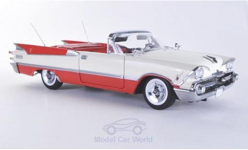 Diecast model cars Dodge Custom Royal Lancer Cabriolet Convertible white/red 1959 hood ge&Atilde;&para;ffnet without Vitrine 1/18 Sun Star