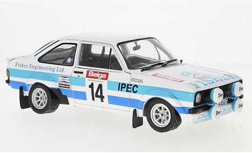 Diecast model cars Ford Escort RS 1800 II RS1800 No.14 Rally Ypern 1981 B.Fisher/A.Frazer 1/18 Sun Star