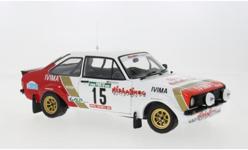 Diecast model cars Ford Escort RS 1800 Mk II No.15 Rally WM Rally Portugal 1983 1/18 Sun Star