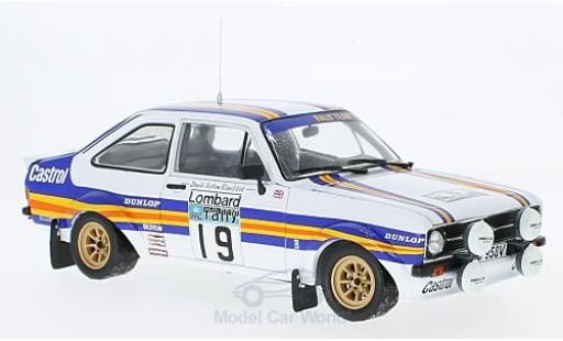 Diecast model cars Ford Escort RS 1800 MK II No.19 Rothmans Rally WM RAC Rally 1980 with Decals T.M&Atilde;&curren;kinen/M.Holmes 1/18 Sun Star