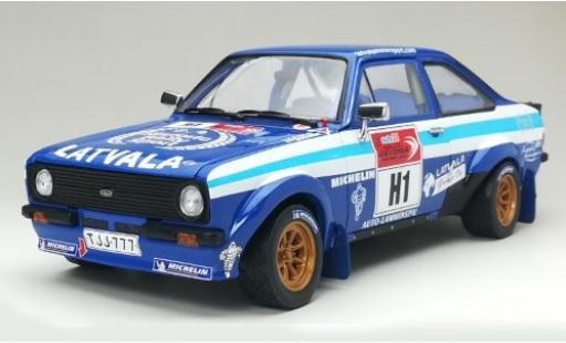 Diecast model cars Ford Escort RS 1800 MkII RS1800 Latvala Motorpsort Historic Rally Sport Rally Estonia 2012 J-M.Latvala/A.Sairanen 1/18 Sun Star