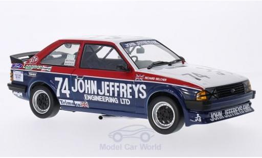 Diecast model cars Ford Escort RS 1600i MKIII RHD No.74 John Jeffreys Engineering BTCC R.Belcher 1985 1/18 Sun Star