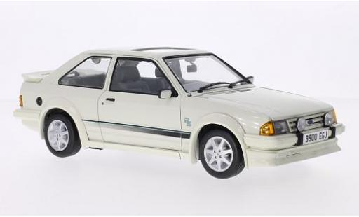 Diecast model cars Ford Escort RS Turbo MkIII white RHD 1984 1/18 Sun Star