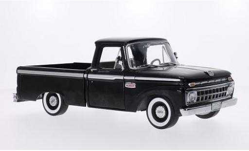 Diecast model cars Ford F-100 Custom 00 Cab Pickup black 1965 1/18 Sun Star