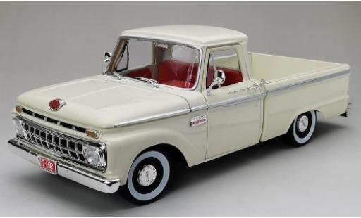 Diecast model cars Ford F-100 Custom 00 Cab Pickup white 1965 1/18 Sun Star