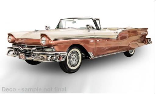 Diecast model cars Ford Fairlane 500 Skyliner bronze/beige 1957 1/18 Sun Star