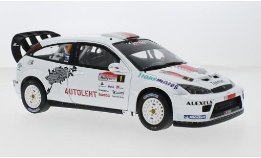 Diecast model cars Ford Focus RS WRC WRC03 No.1 MM Sport Saaremaa Rally 2011 1/18 Sun Star