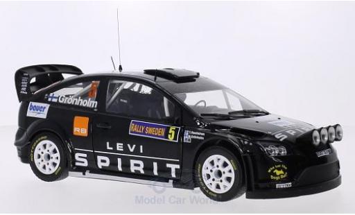 Diecast model cars Ford Focus RS WRC WRC08 No.5 M-Sport Levi Spirit Rally Finnland 2010 M.Gr&Atilde;&para;nholm/T.Rautiainen 1/18 Sun Star