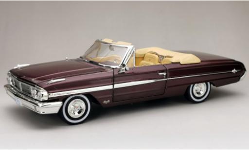 Diecast model cars Ford Galaxie 500 XL Convertible red 1964 hood ouvert 1/18 Sun Star