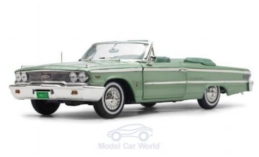 Diecast model cars Ford Galaxie 500 XL Convertible 500XL metallic green 1963 1/18 Sun Star