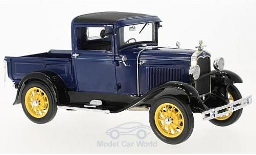 Diecast model cars Ford Model A Pick Up blue/black 1931 1/18 Sun Star