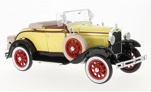 Diecast model cars Ford Model A Roadster yellow/black 1931 1/18 Sun Star