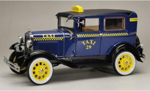 Diecast model cars Ford Model A Tudor blue/black Taxi 1931 No.29 1/18 Sun Star
