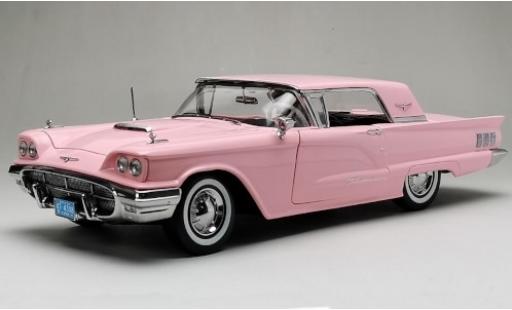 Diecast model cars Ford Thunderbird Squarebird HardTop Coupe pink 1960 1/18 Sun Star