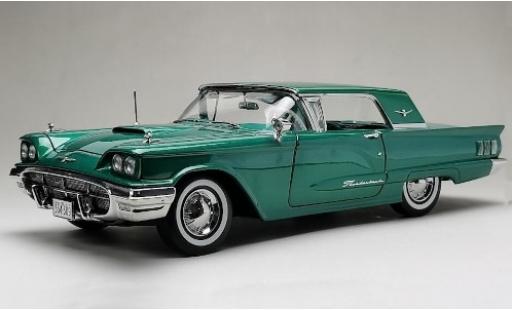 Diecast model cars Ford Thunderbird Squarebird HardTop Coupe metallic green 1960 1/18 Sun Star
