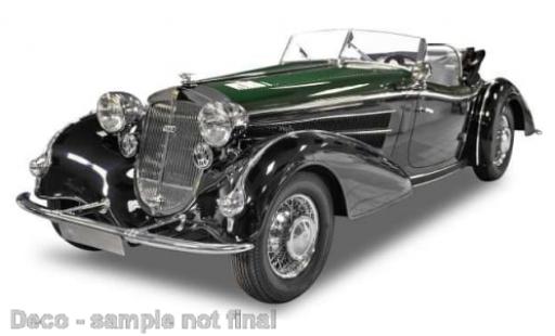 Diecast model cars Horch 855 Roadster black/metallise green 1939 1/18 Sun Star