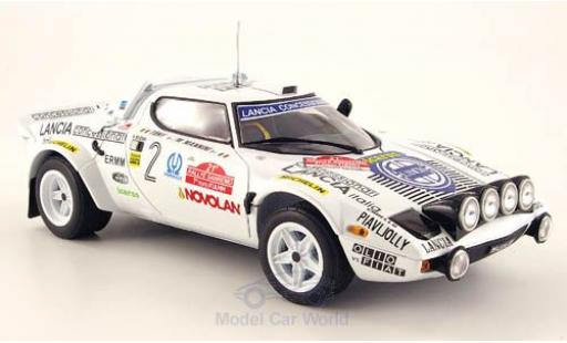 Diecast model cars Lancia Stratos HF No.2 Rally WM Rally Sanremo 1979 Tony/M.Mannini without Vitrine 1/18 Sun Star