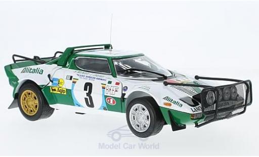 Diecast model cars Lancia Stratos HF Rally No.3 Rally WM Safari Rally 1975 S.Munari/L.Drews 1/18 Sun Star