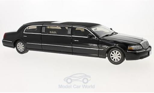 Diecast model cars Lincoln Town Car Limousine black 2003 1/18 Sun Star