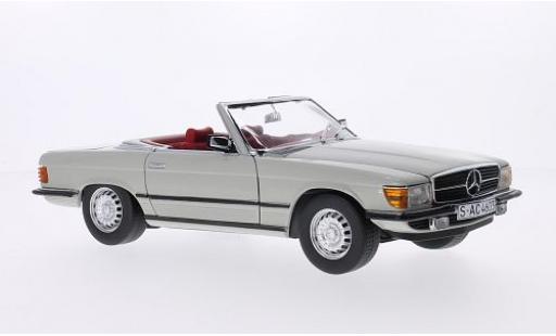 Diecast model cars Mercedes 350 Base SL (R107) grey 1977 hood ouvert 1/18 Sun Star