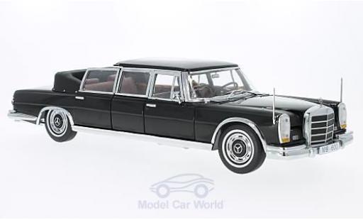 Diecast model cars Mercedes 600 Landaulet black 1966 1/18 Sun Star