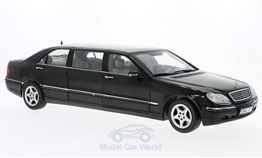Diecast model cars Mercedes Classe S Lang Pullman black 2000 1/18 Sun Star
