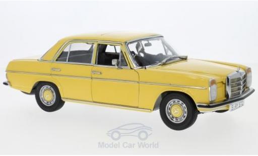 Diecast model cars Mercedes Strich Base 8 Saloon yellow 1968 1/18 Sun Star