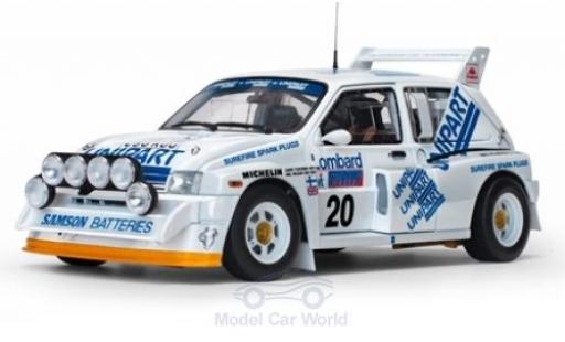 Diecast model cars MG Metro 6R4 No.20 Unipart Rally WM RAC Rally 1986 H.Toivonen/N.Wilson 1/18 Sun Star