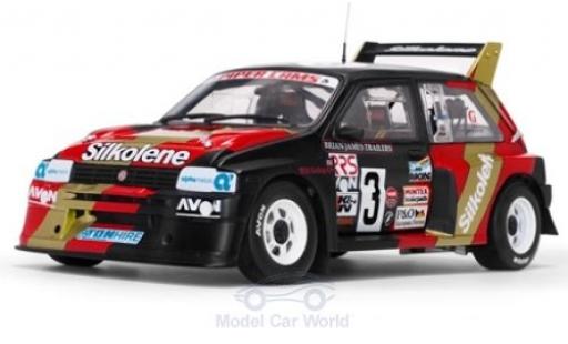 Diecast model cars MG Metro 6R4 RHD No.3 Silkolene Rally-Cross 1986 W.Gollop 1/18 Sun Star
