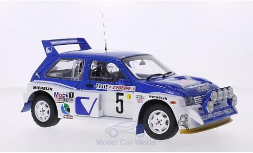 Diecast model cars MG Metro 6R4 RHD No.5 Computervision Rally Monte-Carlo 1986 inklusive Abdeckung f&Atilde;&frac14;r Zusatzscheinwerfer T.Pond/R.Arthur 1/18 Sun Star