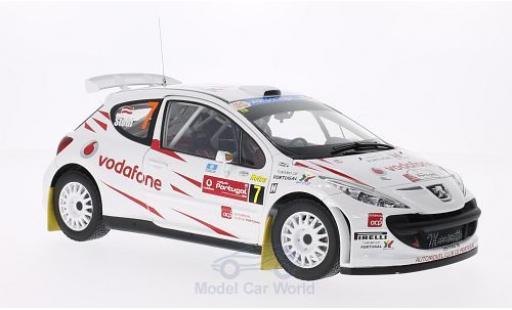 Diecast model cars Peugeot 207 S2000 No.7 Vodafone Rally Portugal 2008 M.Stohl/I.Minor 1/18 Sun Star
