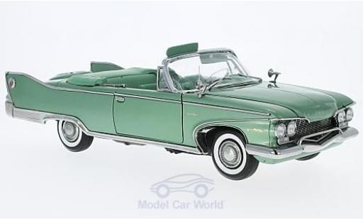 Diecast model cars Plymouth Fury Convertible metallic green 1960 open without Vitrine 1/18 Sun Star