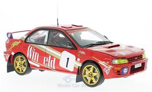 Diecast model cars Subaru Impreza 555 No.1 Winfield Rally Ypres 1997 with Decals B.Thiry/S.Prevot 1/18 Sun Star